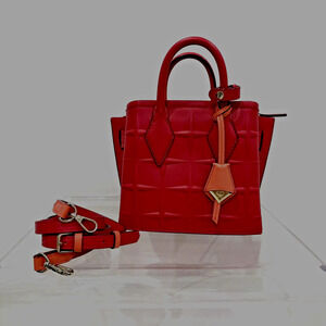 *Authentic* MCM Mini Neo Milla Tote w/Crossbody Strap Red - Excellent Condition